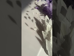 montura de flores de plumas de ganso con accesorio de alambre